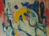 Mondgesicht, 100 x 100cm, 1996
