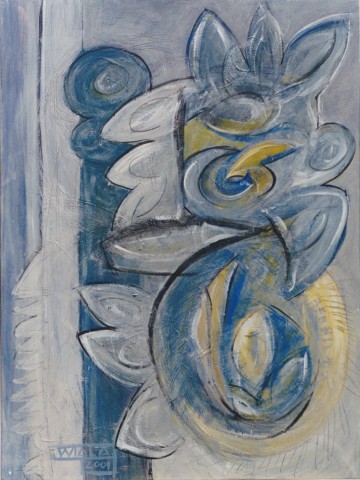 Bluetentier, 60 x 80cm, 2001